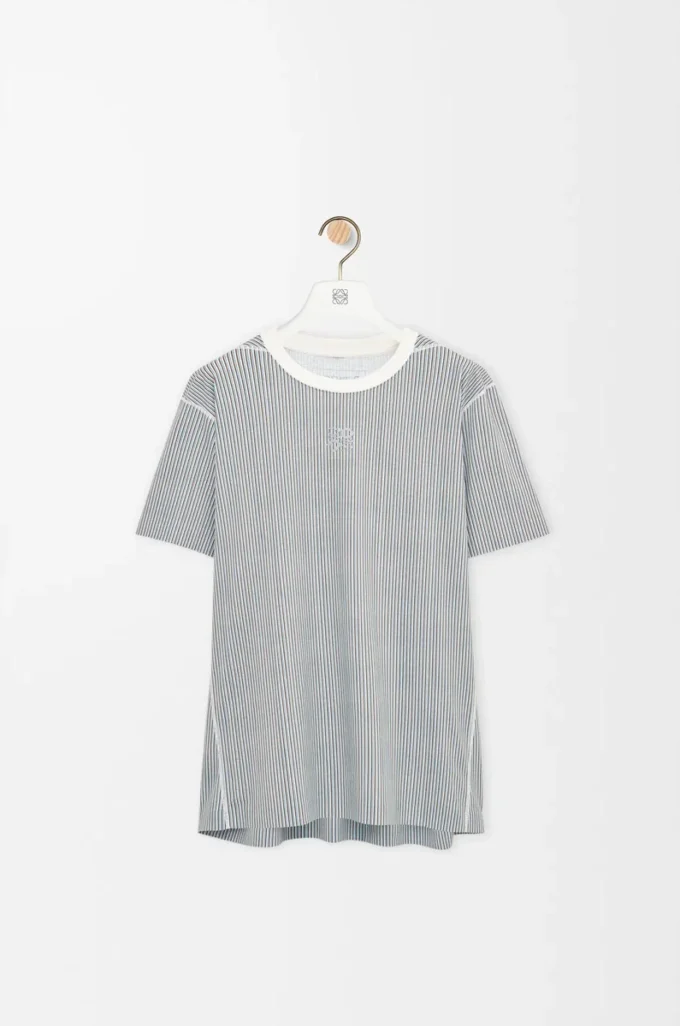 Aktiv T-shirt i teknisk jersey Beige/Blå Aktiv T-shirt i teknisk jersey Beige/Blå