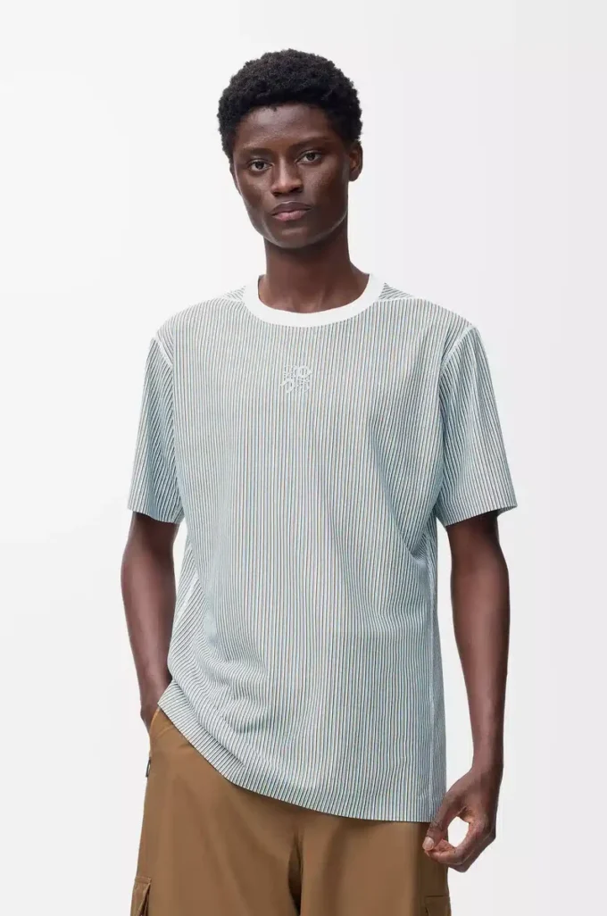 Aktiv T-shirt i teknisk jersey Beige/Blå Aktiv T-shirt i teknisk jersey Beige/Blå