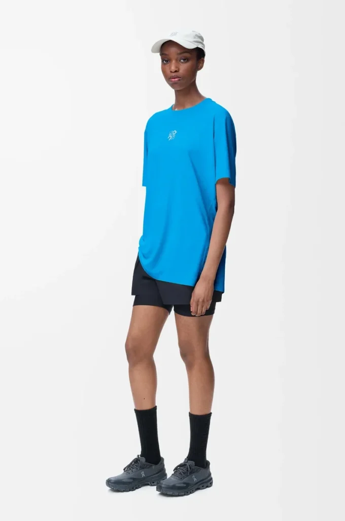 Aktiv T-shirt i teknisk jersey Blå