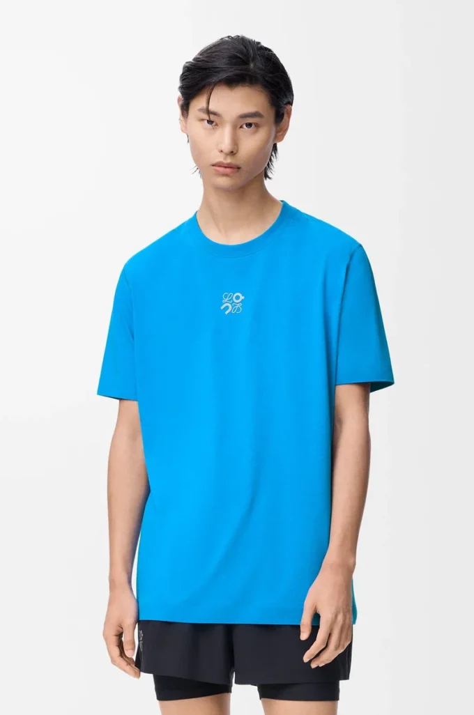 Aktiv T-shirt i teknisk jersey Blå