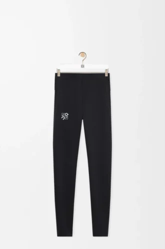 Aktiva tights i tekniskt jersey Svart