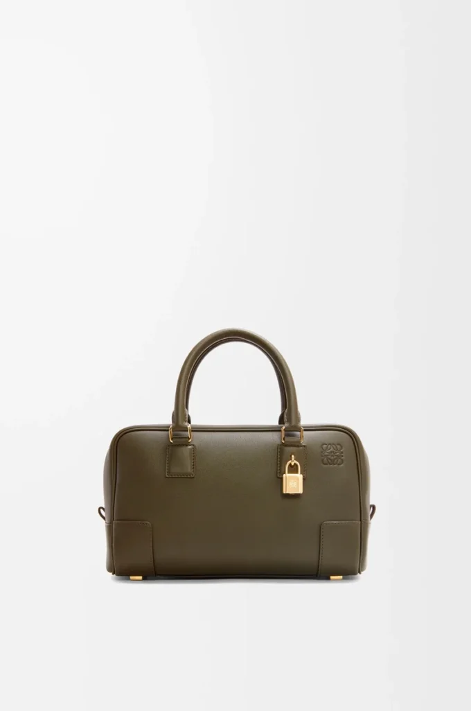 Amazona 23-väska i nappa kalvskinn Dark Khaki Amazona 23-väska i nappa kalvskinn Dark Khaki