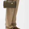 Amazona 23-väska i nappa kalvskinn Dark Khaki Amazona 23-väska i nappa kalvskinn Dark Khaki