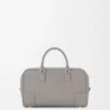 Amazona 28-väska i mjukt kornat kalvskinn Pearl Grey Amazona 28-väska i mjukt kornat kalvskinn Pearl Grey