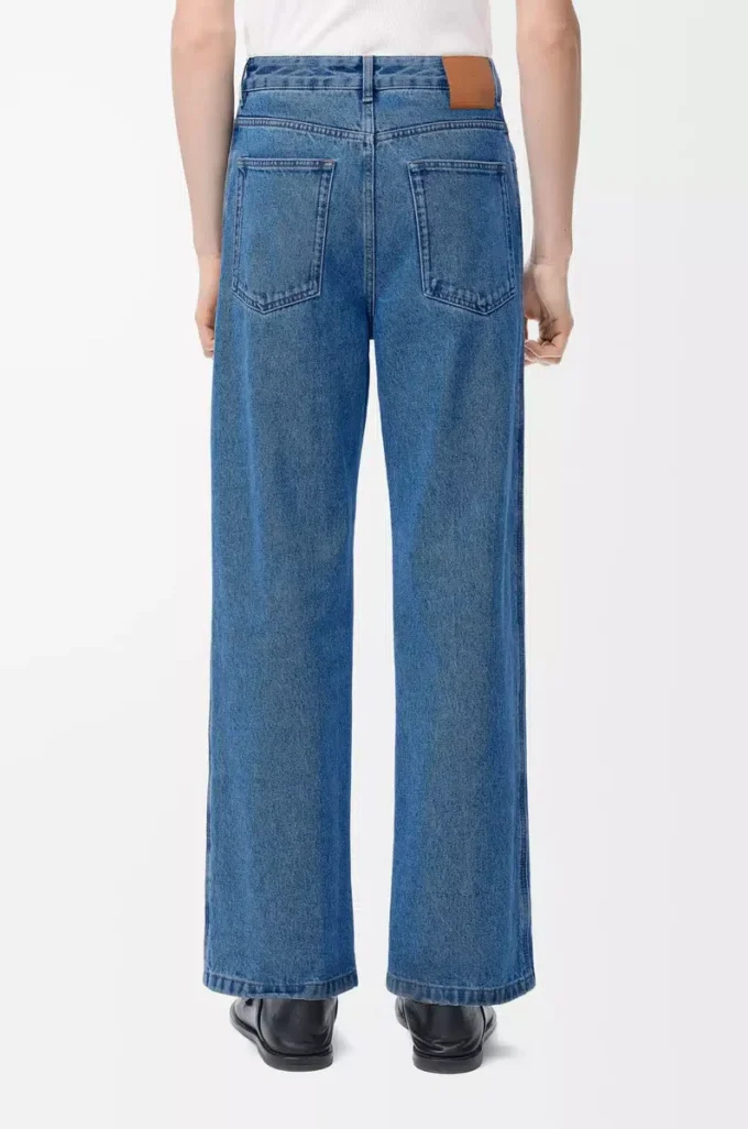 Anagram baggy jeans i denim Mid Blue Denim