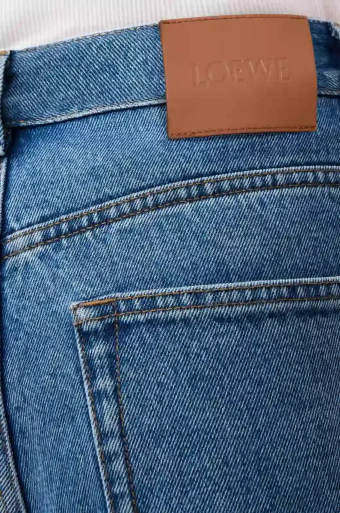Anagram baggy jeans i denim Mid Blue Denim