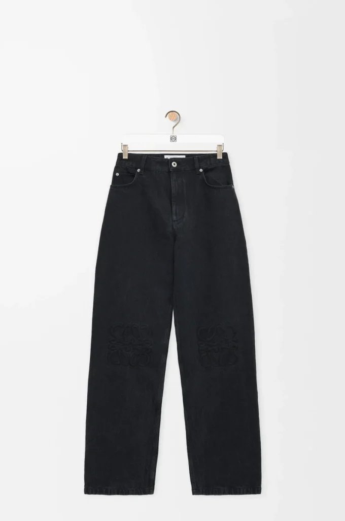 Anagram baggy jeans i denim Svart Anagram baggy jeans i denim Svart