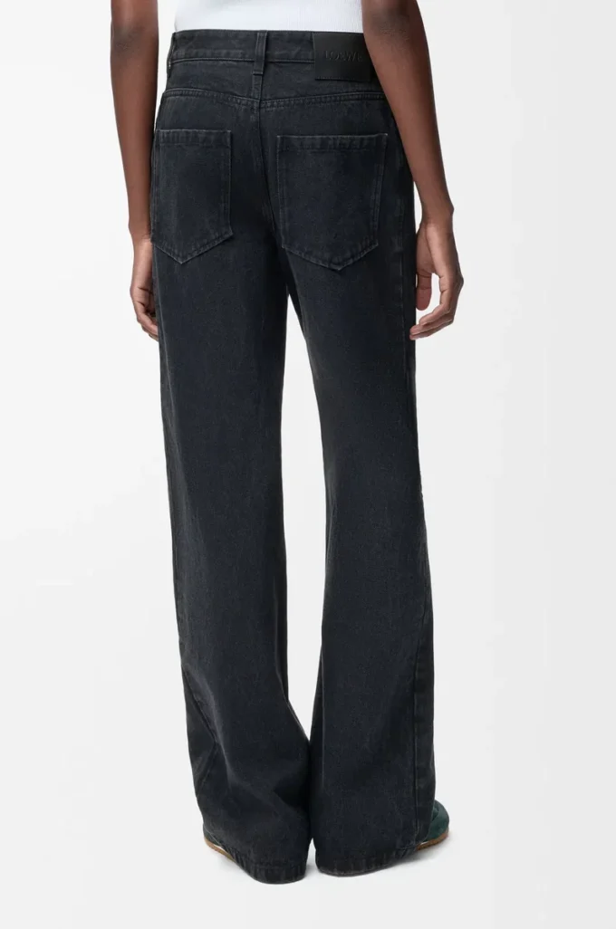 Anagram baggy jeans i denim Svart Anagram baggy jeans i denim Svart
