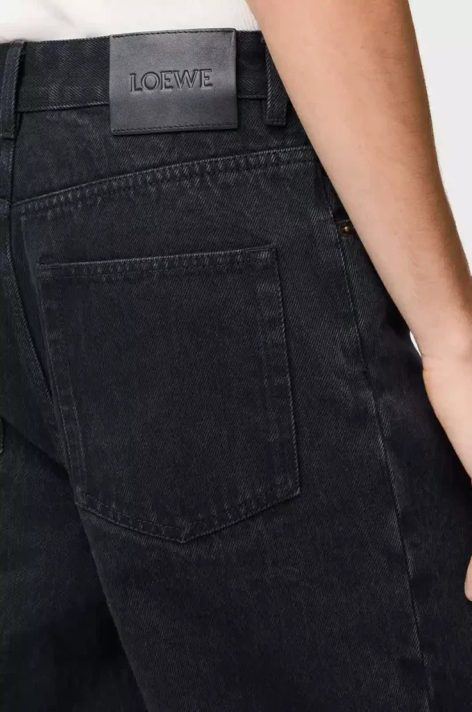 Anagram baggy jeans i denim Svart