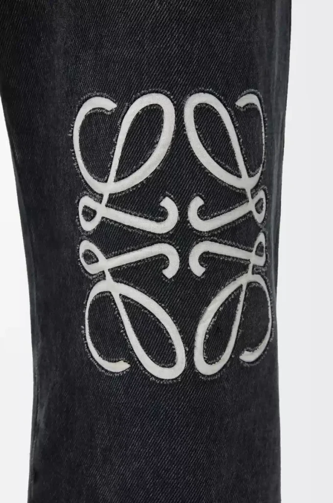 Anagram baggy jeans i denim Svart Anagram baggy jeans i denim Svart