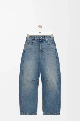 Anagram-barreljeans i denim Tvättad denim
