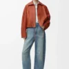Anagram-barreljeans i denim Tvättad denim Anagram-barreljeans i denim Tvättad denim