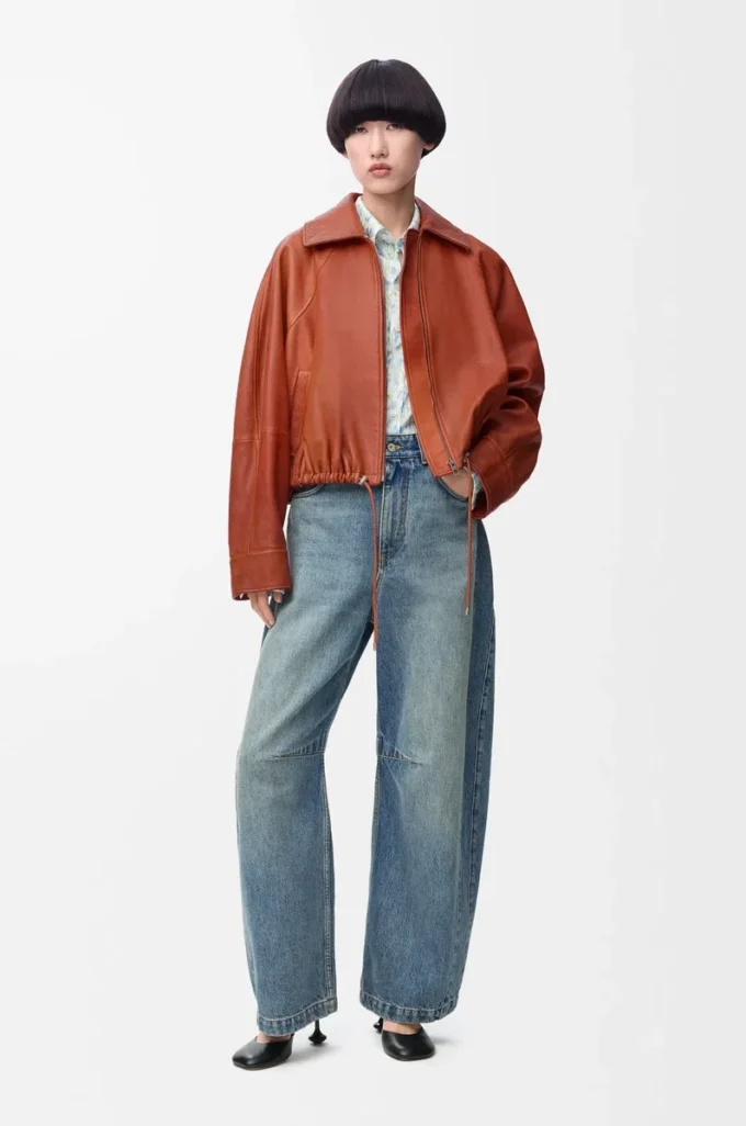 Anagram-barreljeans i denim Tvättad denim Anagram-barreljeans i denim Tvättad denim