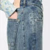 Anagram-barreljeans i denim Tvättad denim Anagram-barreljeans i denim Tvättad denim