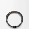 Anagram Bombé-armband i kalvskinn Svart