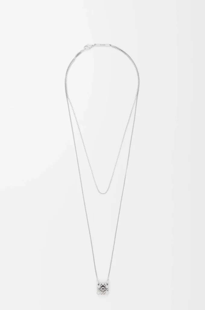 Anagram Bombé-halsband i sterlingsilver Silver Anagram Bombé-halsband i sterlingsilver Silver