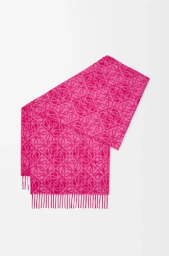 Anagram-halsduk i ull och kashmir Fuchsia