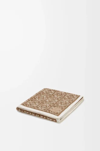 Anagram-handduk i bomull Beige