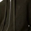 Anagram-hoodie med dragkedja i ull, khakigrön Anagram-hoodie med dragkedja i ull, khakigrön