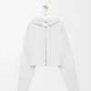 Anagram-hoodie med dragkedja i ull Vit Anagram-hoodie med dragkedja i ull Vit