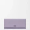 Anagram kontinental plånbok i kalvskinn med kornig struktur Dirty Mauve