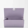 Anagram kontinental plånbok i kalvskinn med kornig struktur Dirty Mauve