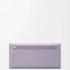 Anagram kontinental plånbok i kalvskinn med kornig struktur Dirty Mauve