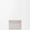 Anagram kortficka i kalvskinn med kornig struktur Light Ghost Grey