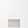 Anagram kortficka i kalvskinn med kornig struktur Light Ghost Grey