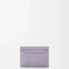 Anagram kortfodral i kalvskinn med kornig struktur Dirty Mauve Anagram kortfodral i kalvskinn med kornig struktur Dirty Mauve