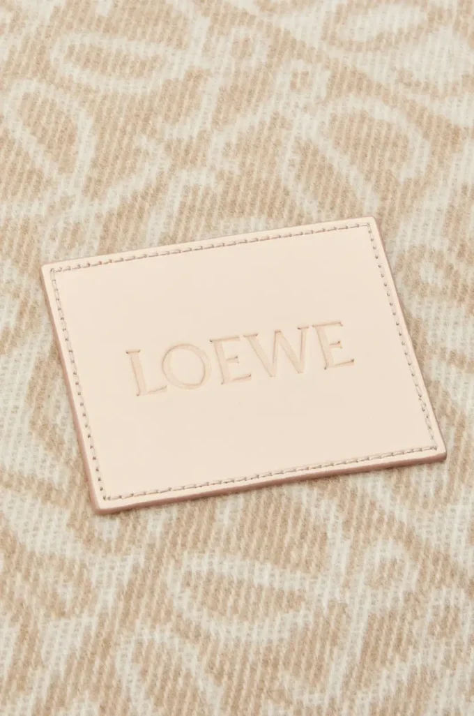 Anagram-kudde i ull och kashmir Beige Anagram-kudde i ull och kashmir Beige