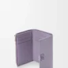 Anagram liten vertikal plånbok i kalvskinn med kornig struktur, Dirty Mauve