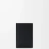Anagram liten vertikal plånbok i kornigt kalvskinn Black/Gold