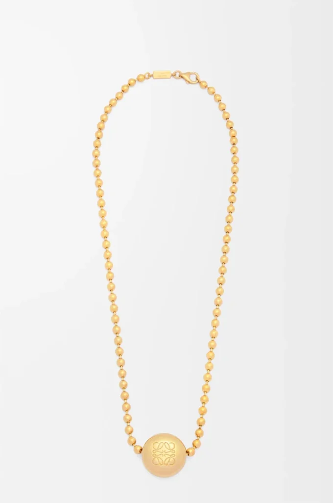 Anagram Pebble halsband i sterlingsilver och kristaller Guld/Flerfärgat