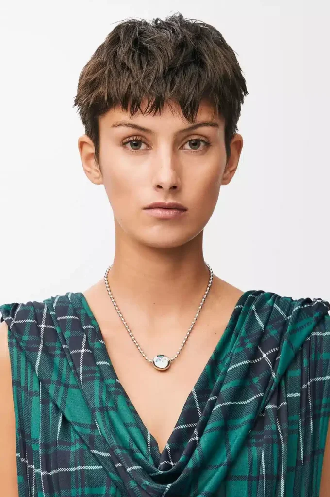 Anagram Pebble halsband i sterlingsilver och kristaller Silver/Flerfärgat