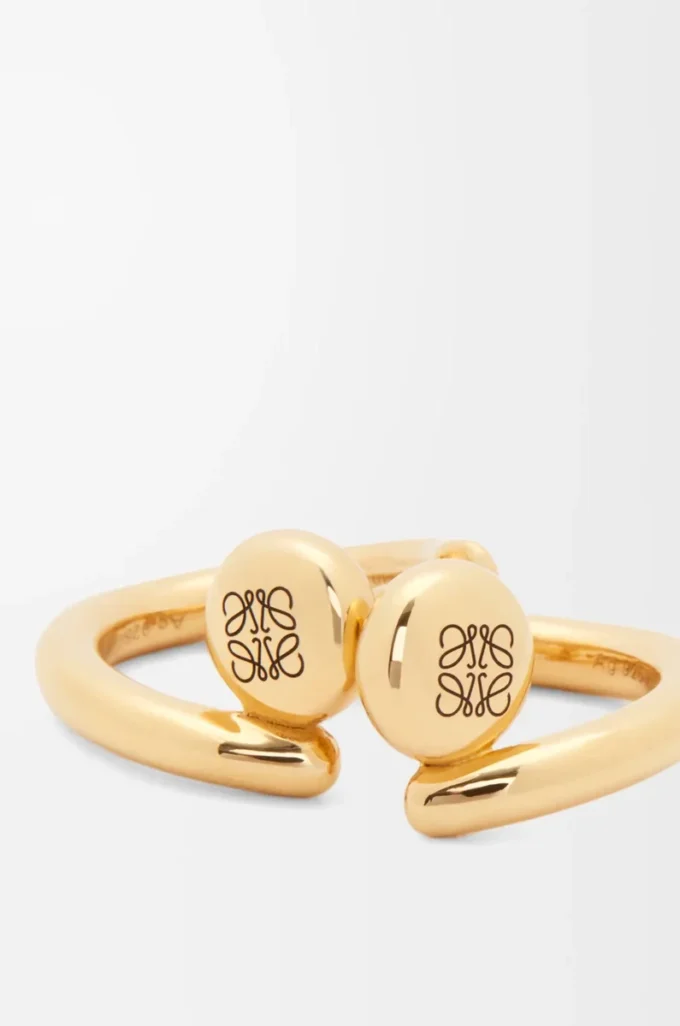 Anagram Pebble mini hoop örhängen i sterlingsilver Guld Anagram Pebble mini hoop örhängen i sterlingsilver Guld
