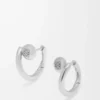 Anagram Pebble mini hoop örhängen i sterlingsilver Silver Anagram Pebble mini hoop örhängen i sterlingsilver Silver