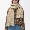 Anagram-scarf i alpacka och ull Beige/Vit Anagram-scarf i alpacka och ull Beige/Vit