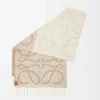 Anagram-scarf i alpacka och ull Beige/Vit Anagram-scarf i alpacka och ull Beige/Vit