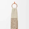 Anagram-scarf i alpacka och ull Beige/Vit Anagram-scarf i alpacka och ull Beige/Vit