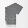 Anagram-scarf i silke och kashmir Antracit/Grå/Beige Anagram-scarf i silke och kashmir Antracit/Grå/Beige