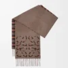 Anagram-scarf i silke och kashmir Brun/Flerfärgad Anagram-scarf i silke och kashmir Brun/Flerfärgad