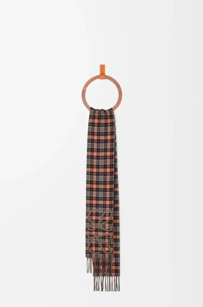 Anagram-scarf i silke och kashmir Brun/Flerfärgad Anagram-scarf i silke och kashmir Brun/Flerfärgad