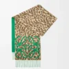 Anagram-scarf i silke och kashmir Grön/Flerfärgad Anagram-scarf i silke och kashmir Grön/Flerfärgad
