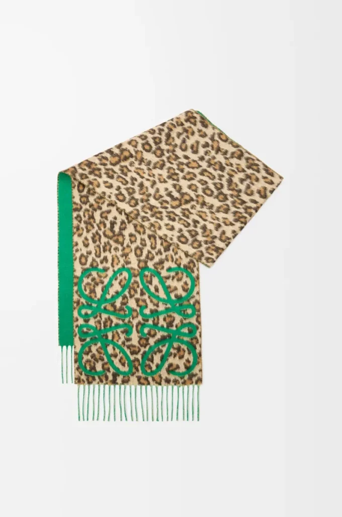 Anagram-scarf i silke och kashmir Grön/Flerfärgad Anagram-scarf i silke och kashmir Grön/Flerfärgad