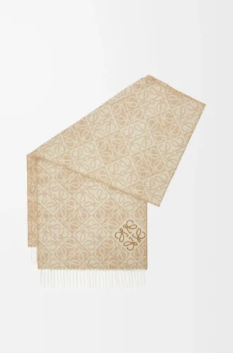 Anagram-scarf i ull och kashmir Beige