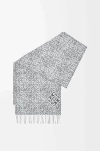 Anagram-scarf i ull och kashmir Grå