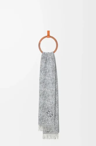 Anagram-scarf i ull och kashmir Grå
