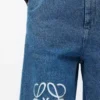Anagram-shorts i denim Jeans Blå