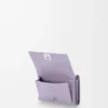 Anagram trefaldig plånbok i kalvskinn med kornig struktur Dirty Mauve
